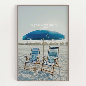 Clearwater Beach Print - Clearwater, Florida - Florida Vacation - Gulf of Mexico - Florida Gulf Coast - Clearwater Beach Art - Clearwater FL