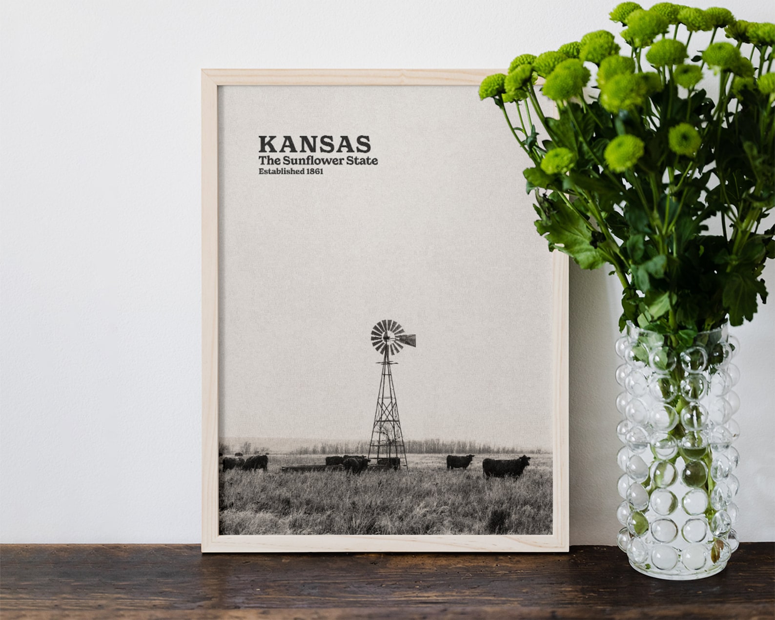 Kansas Poster Kansas Print Kansas Wall Art Kansas Etsy