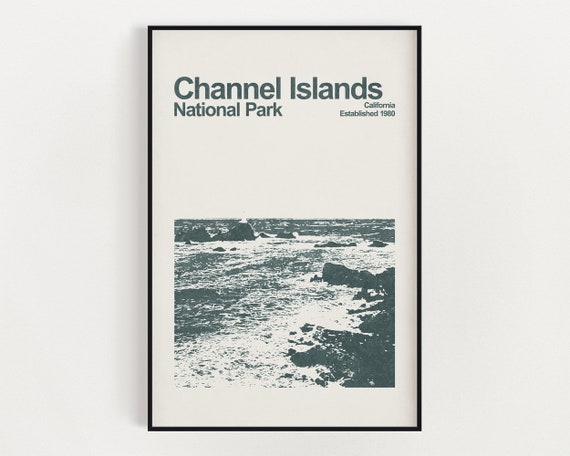 Channel Islands National Park Poster Minimalist Wall Art | Etsy