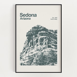 Sedona, Arizona Poster - Minimalist Wall Art