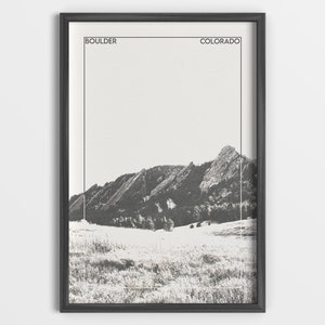 Boulder Poster - Colorado Poster - Boulder, CO