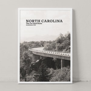 North Carolina Poster - North Carolina Print - North Carolina Wall Art - North Carolina Photography - North Carolina Travel Poster