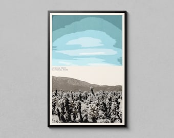 Joshua Tree Poster - National Park Poster - Iconic Landscapes - Joshua Tree Art - National Park Prints - Joshua Tree Print