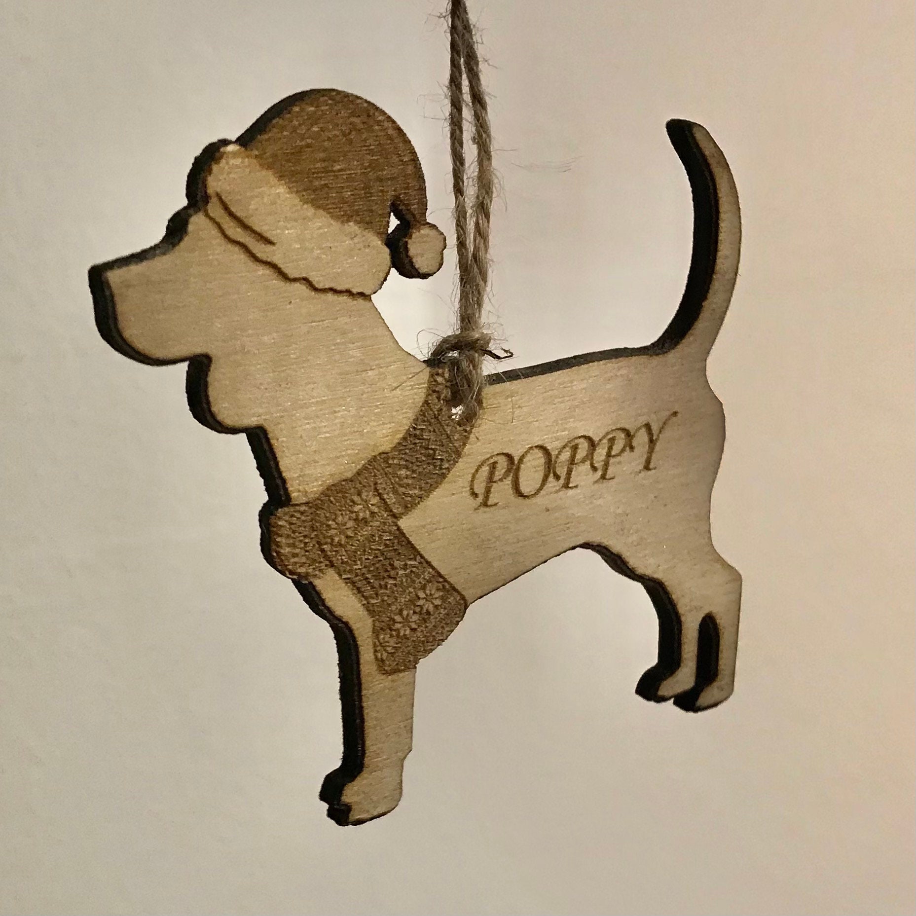 Custom Christmas Dog Decoration