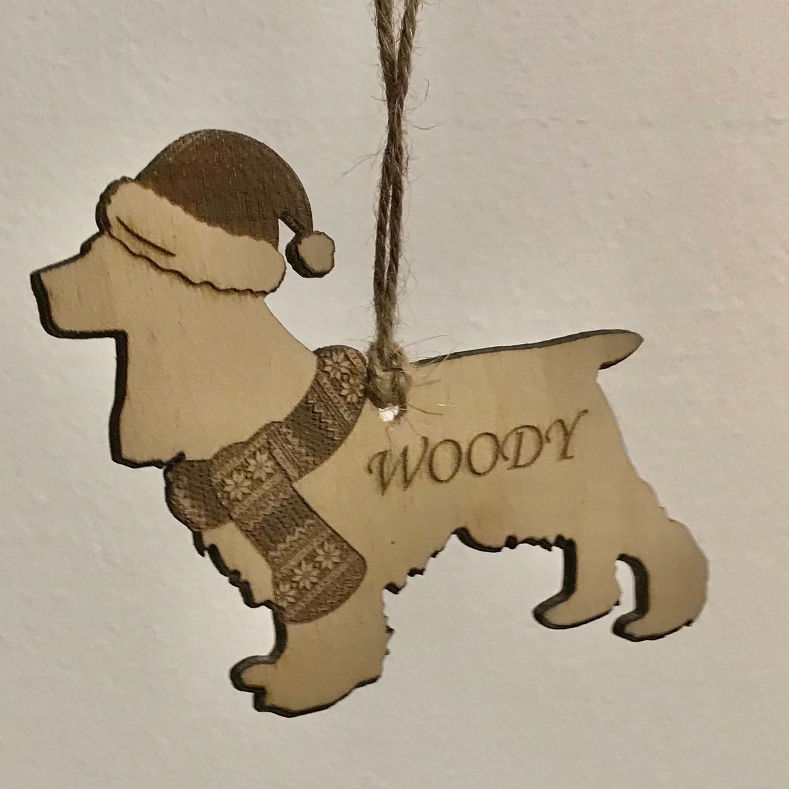 Custom Christmas Dog Decoration - Etsy UK