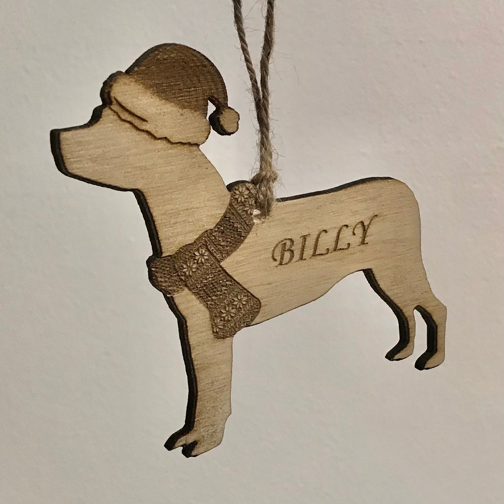Custom Christmas Dog Decoration