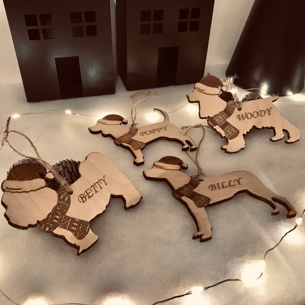 Custom Christmas Dog Decoration
