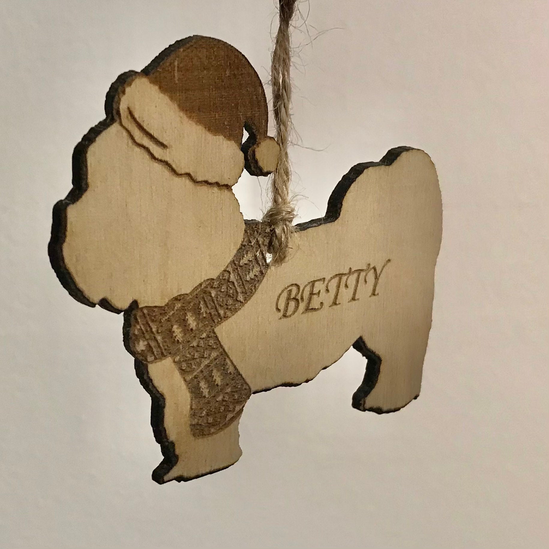 Custom Christmas Dog Decoration