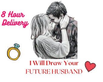I Will Draw Your Future Husband Soulmate In 8 Hours+Description-Psychic Artist, Psychic Drawing, Future Husband, Psychic Reading, Psychic