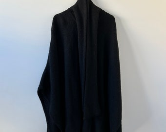 Vintage Mohair Wool Wrap Coat