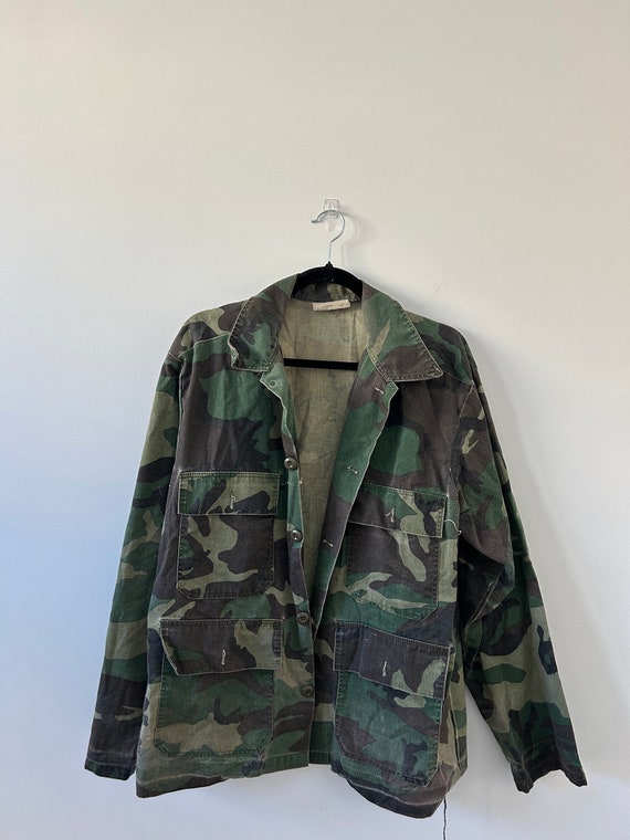 Vintage Camo Military Jacket - image 1