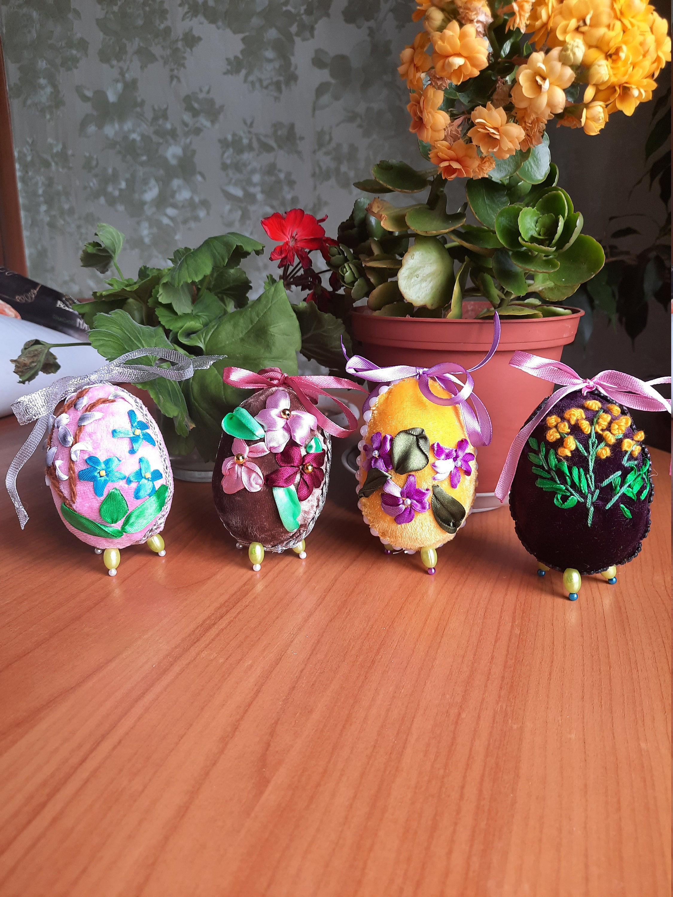 Set of embroidered easter eggs diy jessecmault plant hand etsy Set of embroidered easter eggs diy jessecmault plant hand etsy