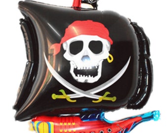 Pirate Ship Balloon Large Pirate Ship Mylar Foil Balloon