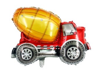 Concrete Mixer Balloon Construction Theme Mylar Foil Balloon Decorations