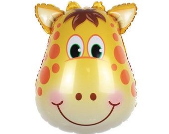 Giraffe Shape Mylar Balloon Birthday Animal Balloon