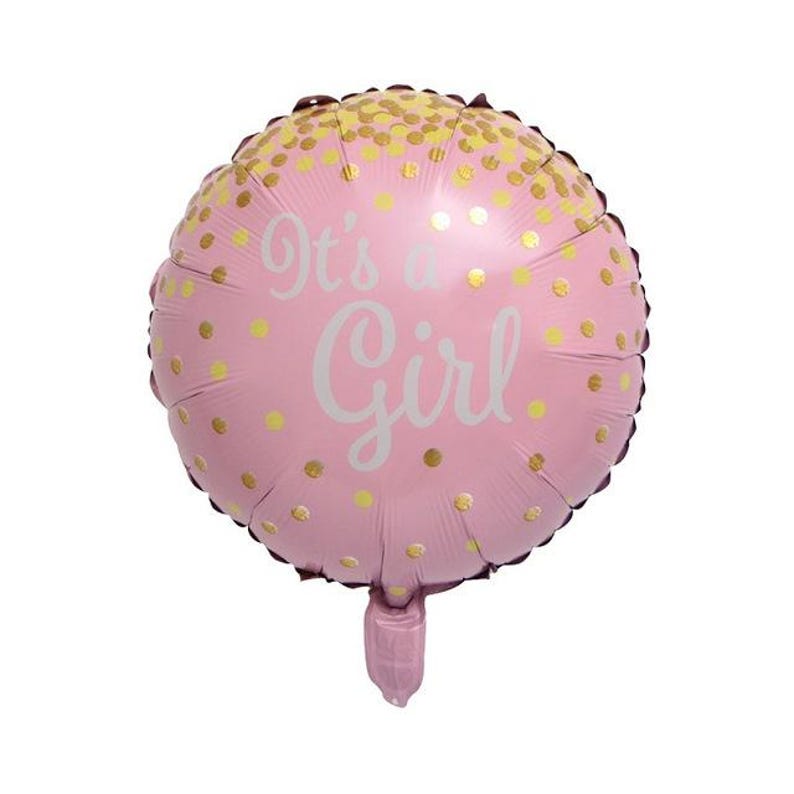 Its a Girl Baby Shower Balloon Set Pink Bottle and Round Balloons for ...