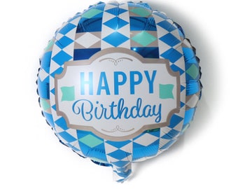 Happy Birthday Balloon Helium Balloon Inflatable 18" Round Balloons