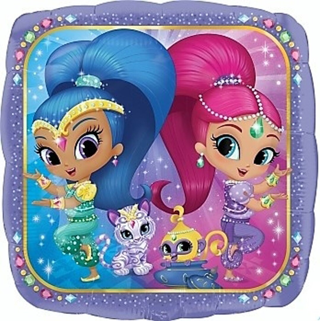 Shimmer and Shine Happy Birthday Part Celebration Decoration 18 Inch - Etsy