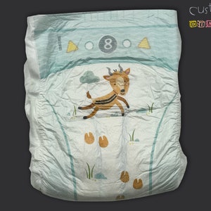 CustomZ Gary Gazelle ABDL Adult Baby Diaper Nappy 1 x Nappy image 4