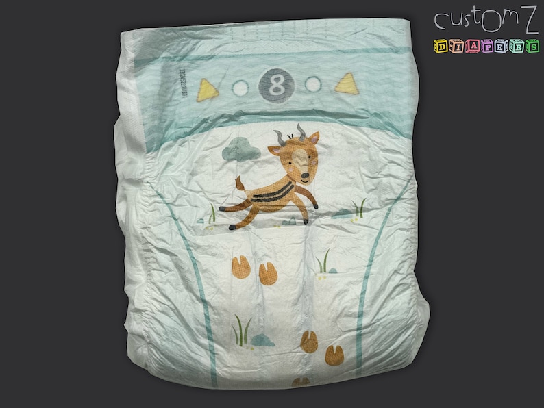 CustomZ Gary Gazelle ABDL Adult Baby Diaper Nappy 1 x Nappy image 4