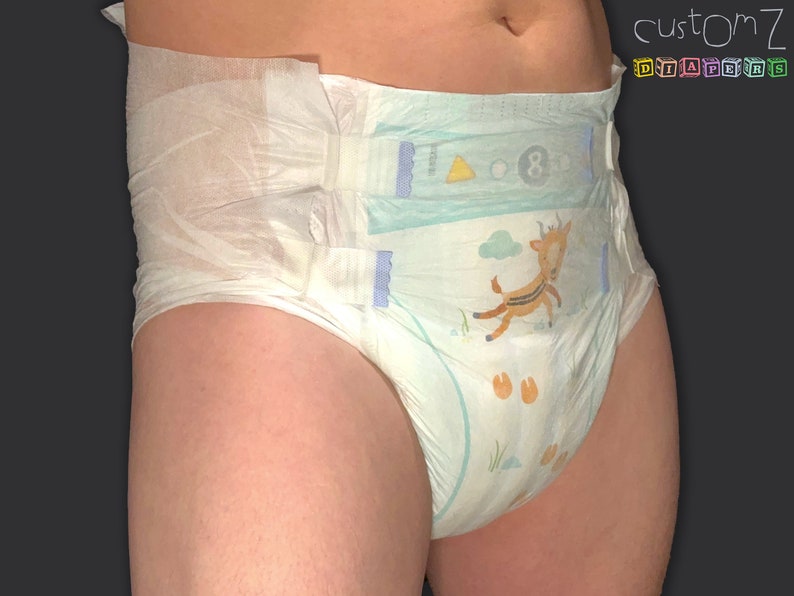 CustomZ Gary Gazelle ABDL Adult Baby Diaper Nappy 1 x Nappy image 2