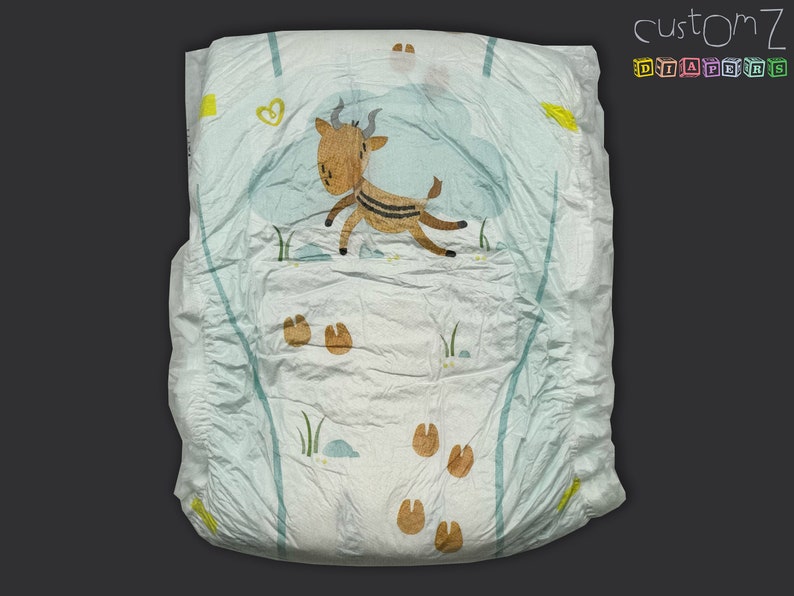 CustomZ Gary Gazelle ABDL Adult Baby Diaper Nappy 1 x Nappy image 5