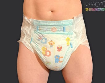 CustomZ Little Monsters ABDL-luierluier voor volwassenen - 1 x luier