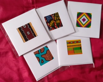 Pack of 5 Charity Greeting Cards/African/Handmade/Birthday/Celebration/HLMT