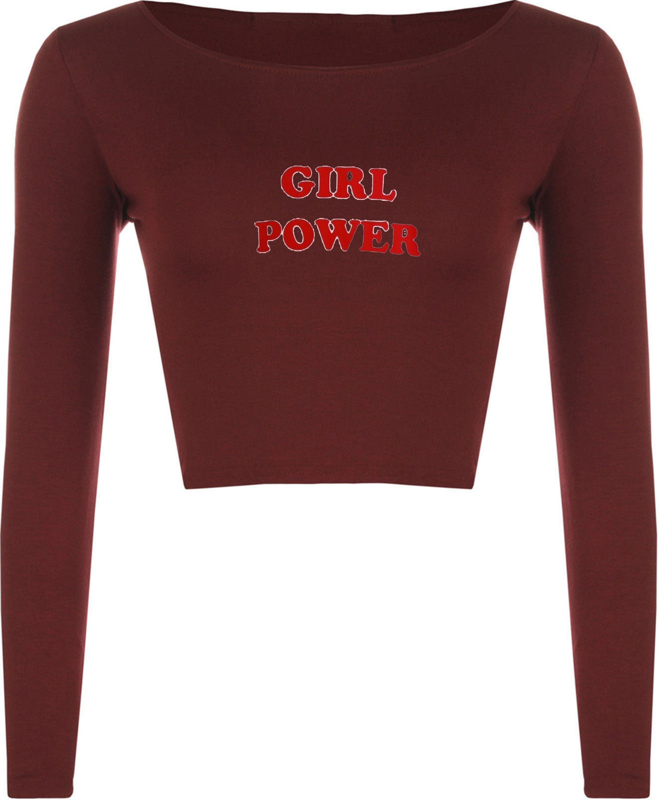 Girl Power Crop Tops Croptop Croptop Girl Squad Christmas Etsy