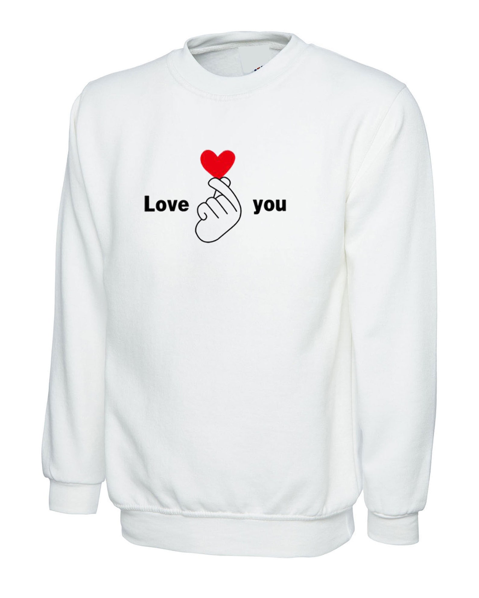 Love You Sweatshirt Jumper Sweater Shirt Funny Valentines Cute Etsy