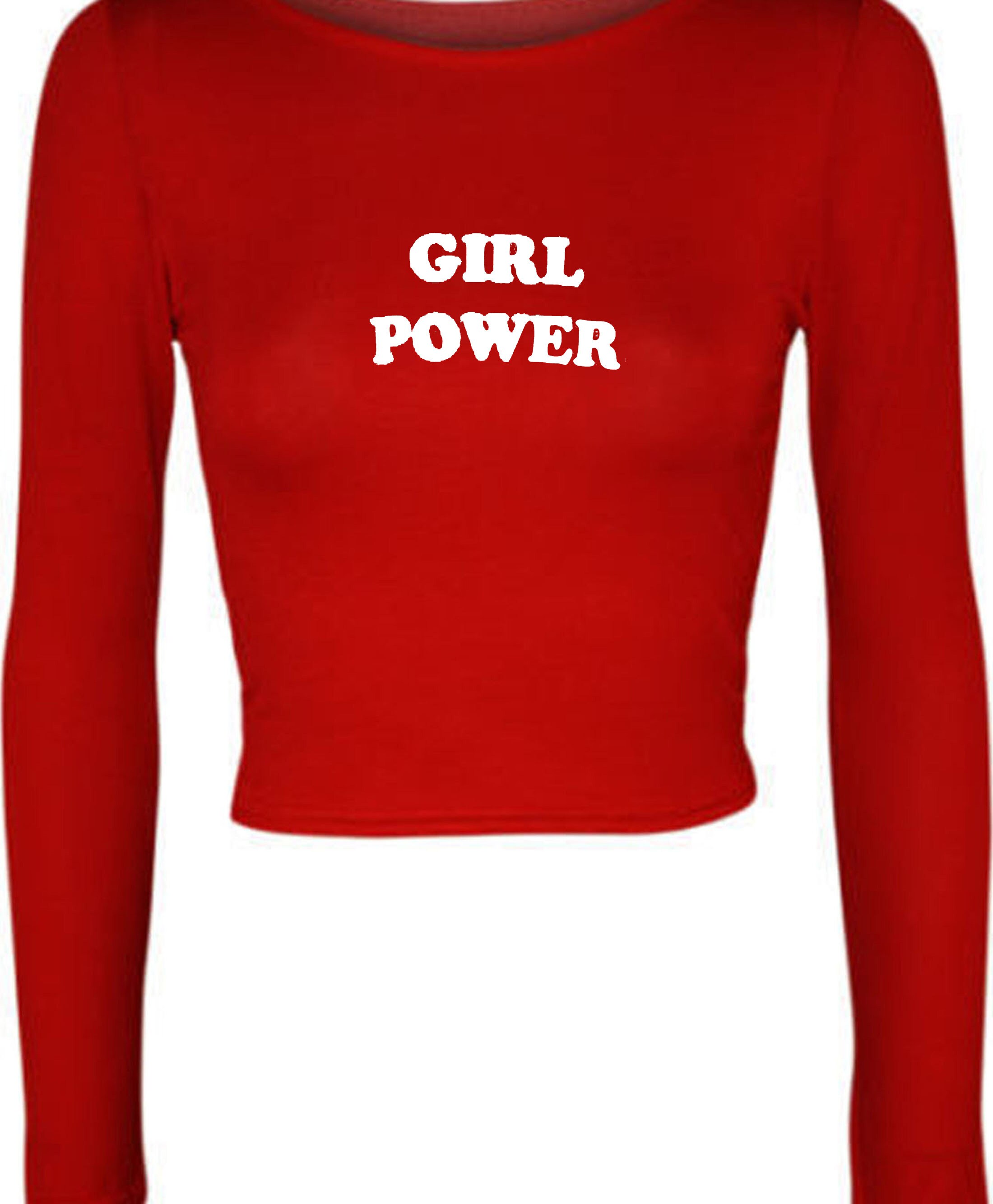 Girl Power Crop Tops Croptop Croptop Girl Squad Christmas Etsy