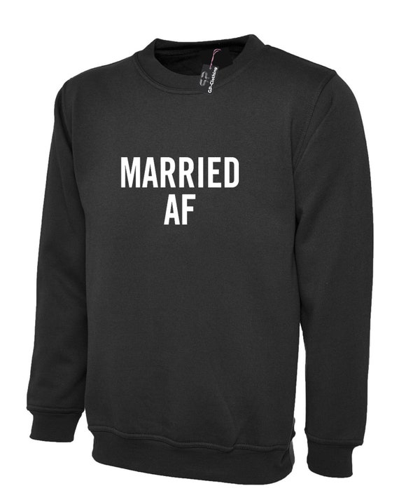 Married AF Wedding Pullover Hoodie Married AF Wedding Pullover Hoodie
