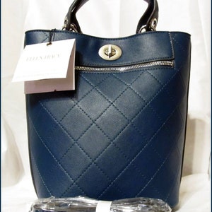 Nwt Bolso bandolera acolchado con asa superior Ellen Tracy Austin