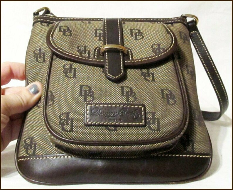 Dooney & Bourke Signature Letter Carrier Crossbody Bag Purse Etsy