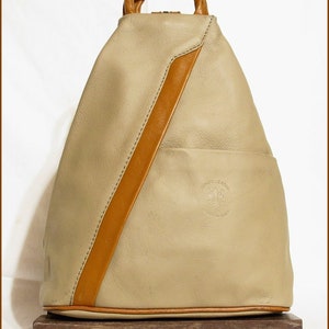 NWT Lagaksta Italian Leather Handcrafted Backpack Purse-made  display picture 1