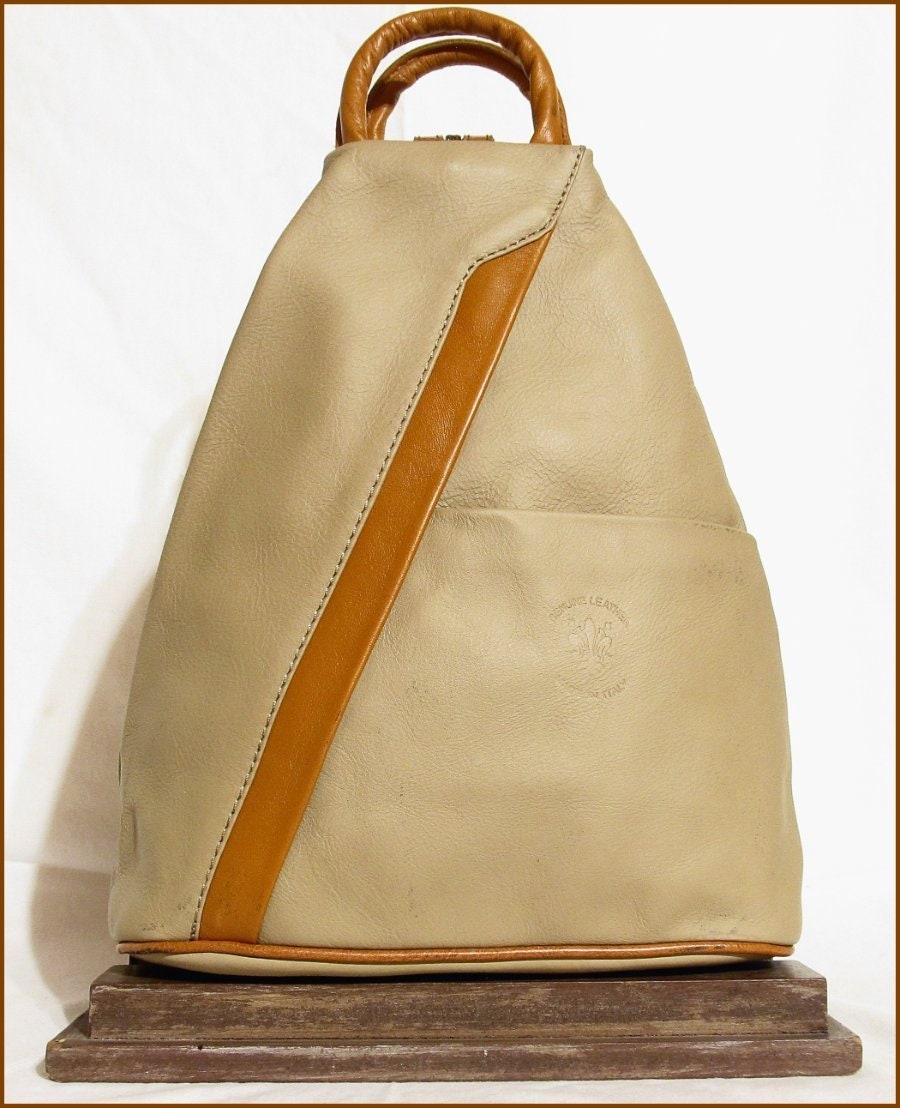 Italian Leather sling back pack by La Gaksta with variable carring options. Amazon.com: LaGaksta Stella Purse Backpack Tote Convertible  main image 2