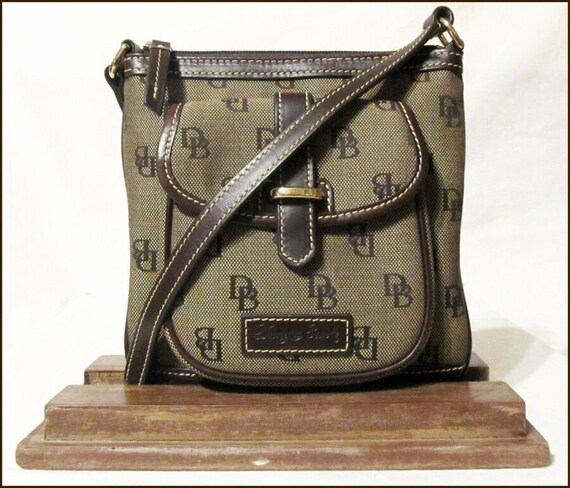Dooney Bourke Signature Letter Carrier Crossbody Bag Purse Etsy