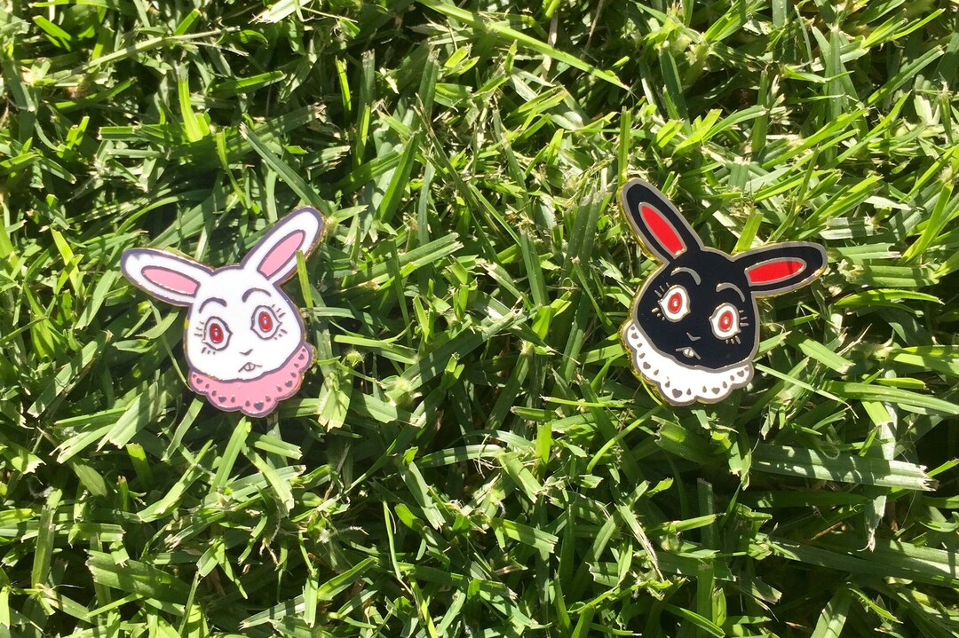 Rabbit in the Headlights Hard Enamel Pins Etsy
