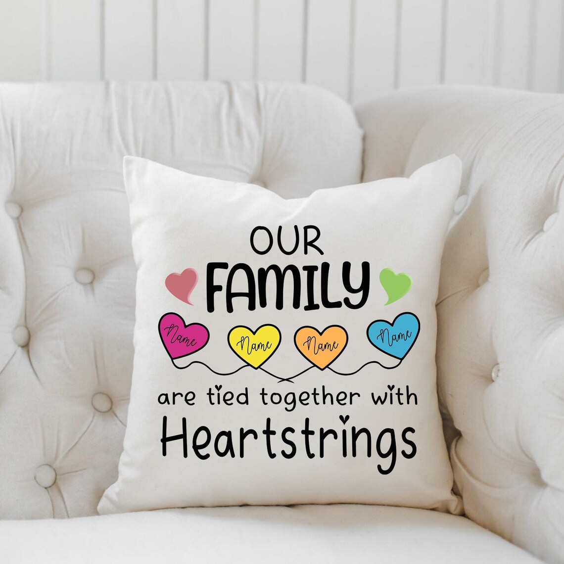 Personalized Family Pillow Family Tied Together With Etsy