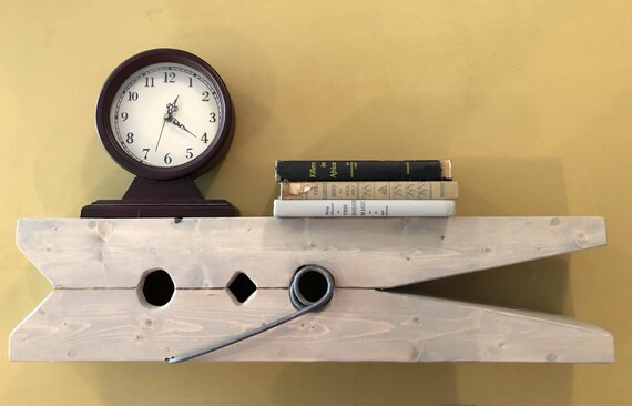 Buy Rustic Farmhouse Clothespin Shelf A Unique Home Decor Piece Online in  India 