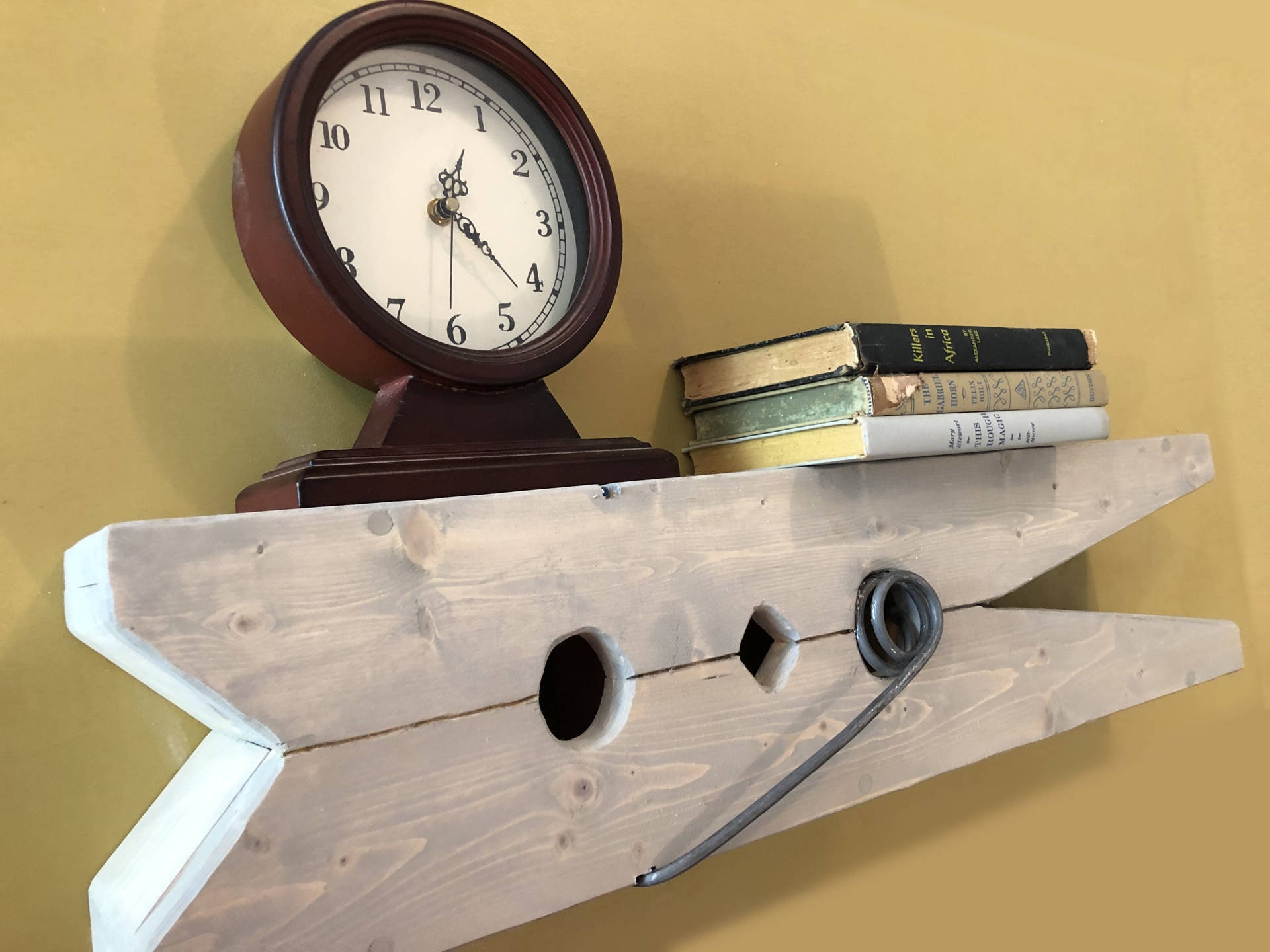 Rustic Farmhouse Clothespin Shelf A Unique Home Decor Piece!