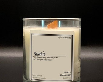 So Beautifully Here/'s To You Doing You Eco-Friendly Virgin Coconut Soy 50 HR Burn Time Luxe Hand-Poured Candle Wooden Wick