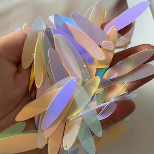 Paillettes ellipse dorées, paillettes brillantes, paillettes pour robe de mariée, accessoires vestimentaires, costumes et matériaux faits main bricolage