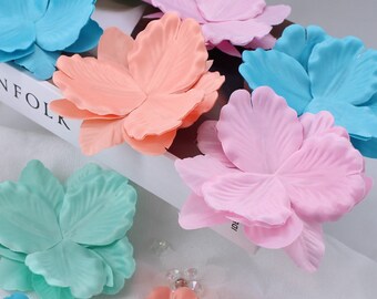 3Dフラワーの縫い付け、3D花びら、3D花びらの縫い付け、ブライダル