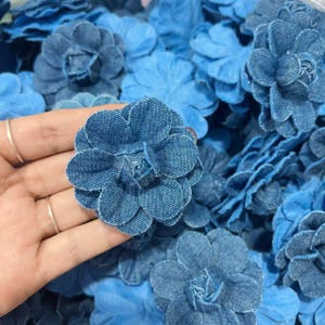 Denim Flower Applique: DIY Clothing, Bags, Shoes Decoration