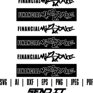 Error financiero silueta pegatina calcomanía Svg Ai Dxf Eps Png Jpeg Pdf - con o sin contorno