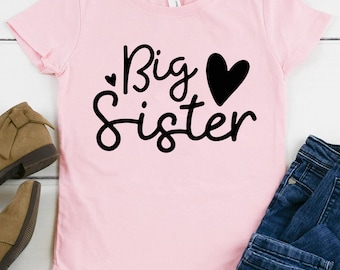 Big Sister SVG, Sister Svg, Oldest Sister Svg, Sisterhood Svg, Best Friend Svg, Friend Svg, Svg files for cricut, Sister Cutting File, Png