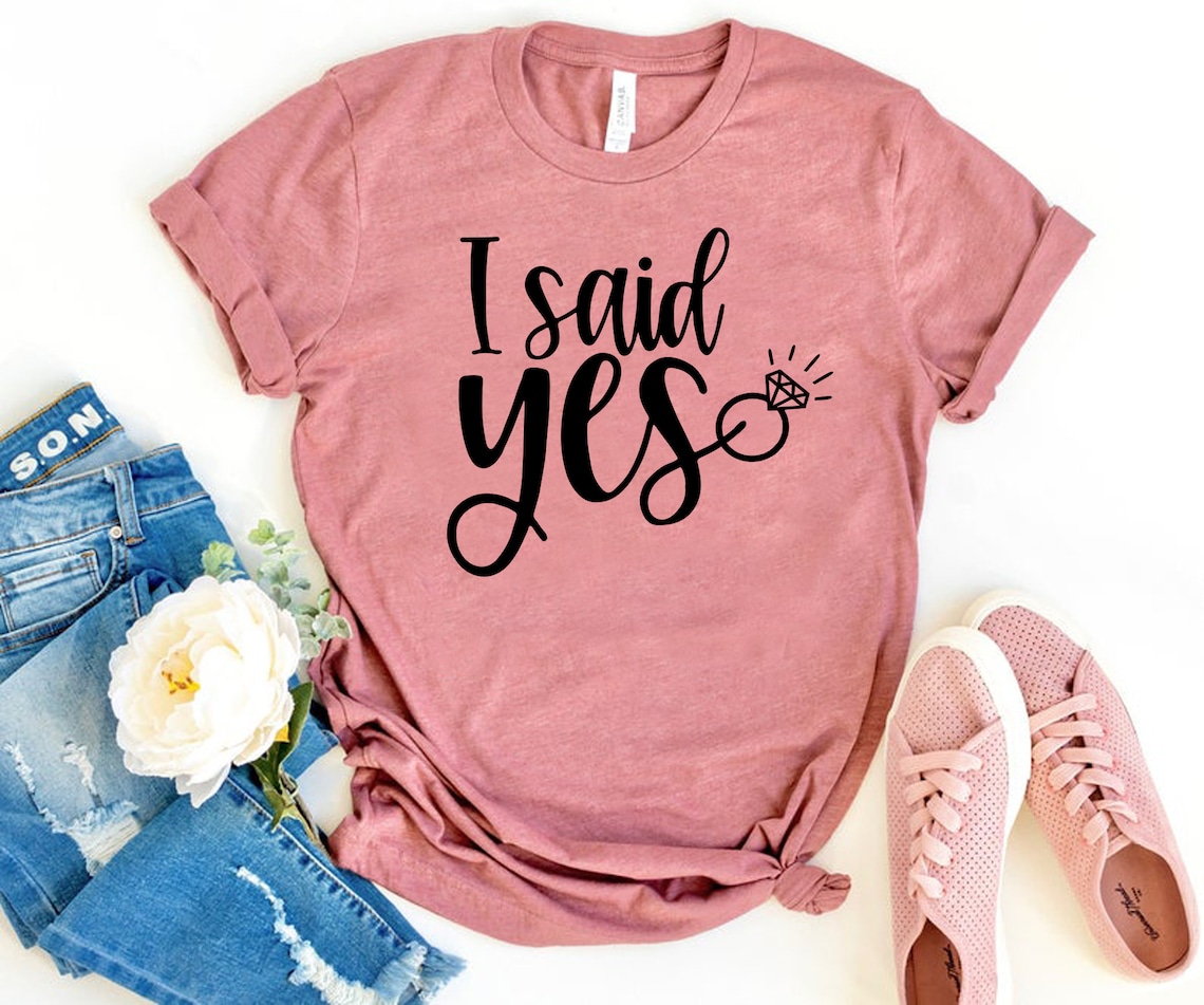 I Said Yes Svg Engaged Svg Wedding Svg Bride to Be Svg - Etsy