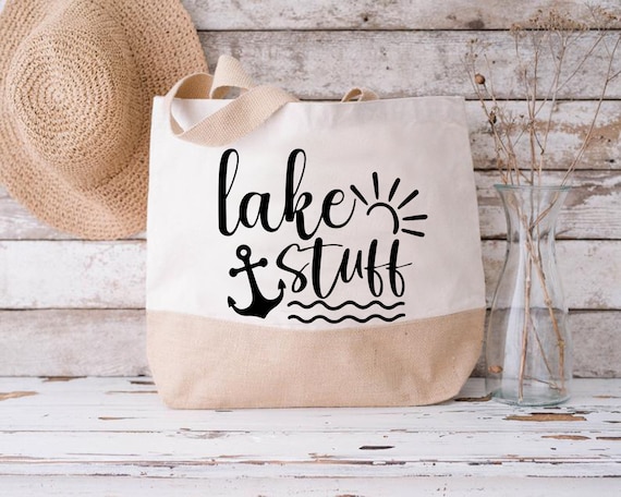 Lake Stuff Svg Summer Cut File Tote Bag Design Funny 