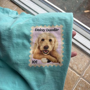 Benutzerdefinierte Haustier Porträt Stempel Shirt, Komfort Farben Shirt, personalisierte Hund Katze Shirt, Haustier-Liebhaber-Geschenk, Haustier-Memorial Sweatshirt, Erinnerung Bild 8